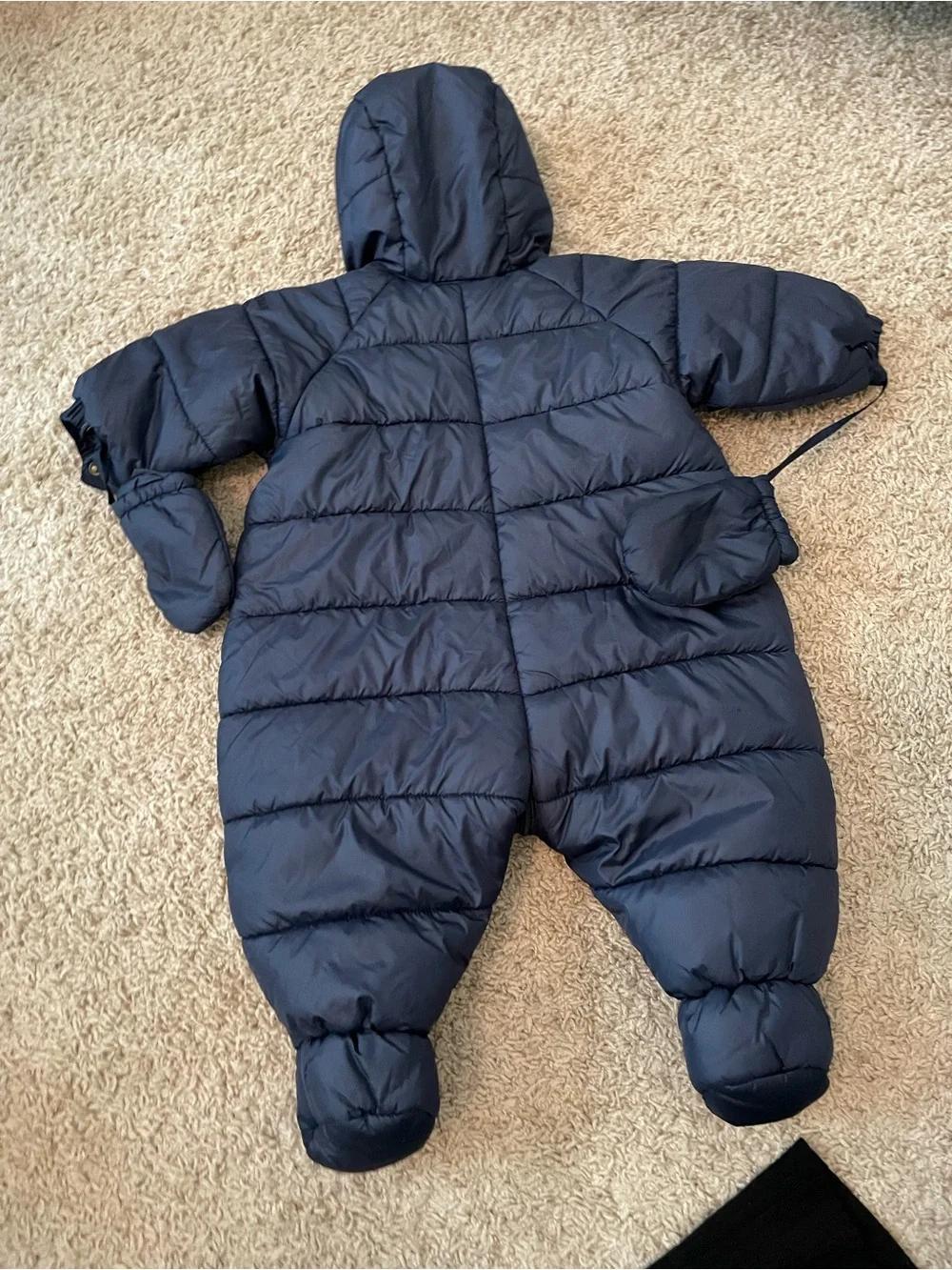 Petit Bateau Navy Puffer Snowsuit